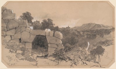 Paisaje cerca de Segni de Edward Lear