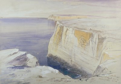 Malta, Cerca de St. Angelo Hal Far de Edward Lear