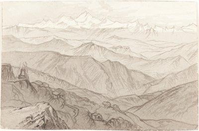 Monte Kinchinjunga Todas las cosas bellas, 1874 de Edward Lear