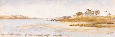 Cerca de Maharraka, 6:00 p.m., 13 de febrero de 1867 (458) de Edward Lear