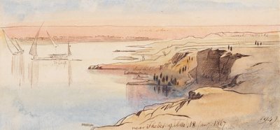 Cerca de Tebas; 9:00 h, 18 de enero de 1867 (194) de Edward Lear