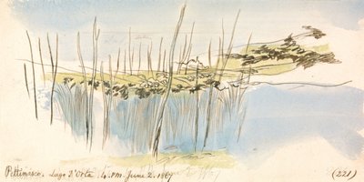 Pettenasco, lago de Orta, 16:00 h, 2 de junio de 1867 (221) de Edward Lear
