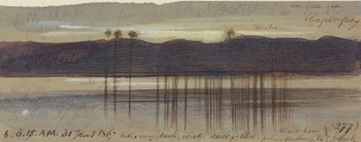 Philae, 6:00-6:15 am, 31 de enero de 1867 (277) de Edward Lear