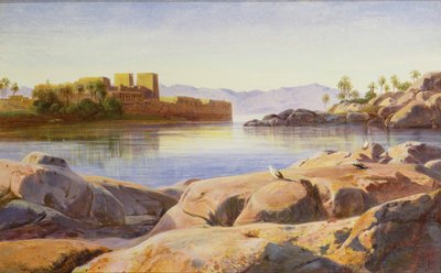 Philae en el Nilo de Edward Lear