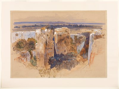 Canteras de Siracusa, 11 de junio de 1847 de Edward Lear