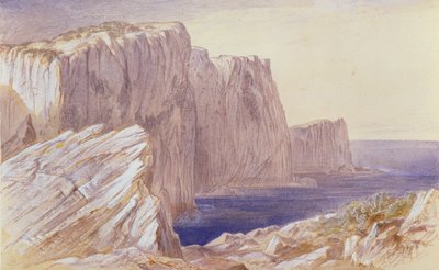 El salto de Safo (Leucatas) Lefkas de Edward Lear