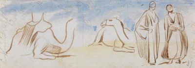 Estudios sobre camellos y hombres egipcios de Edward Lear