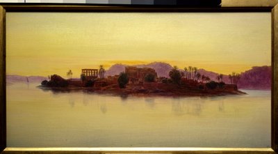 Atardecer en la Isla de Filae en Egipto de Edward Lear