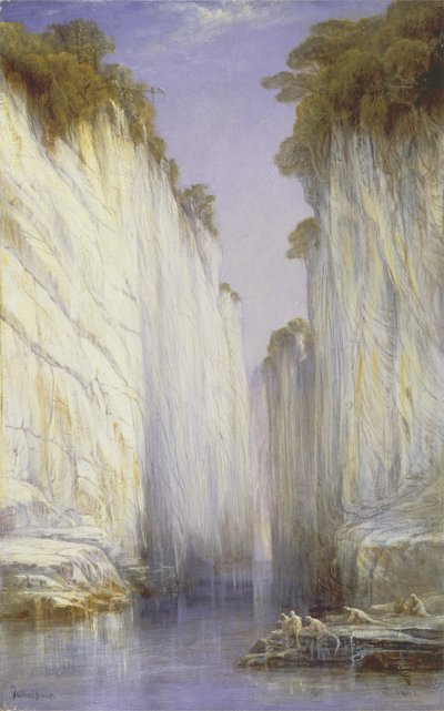 Las rocas de mármol - Nerbudda Jubbolpore de Edward Lear