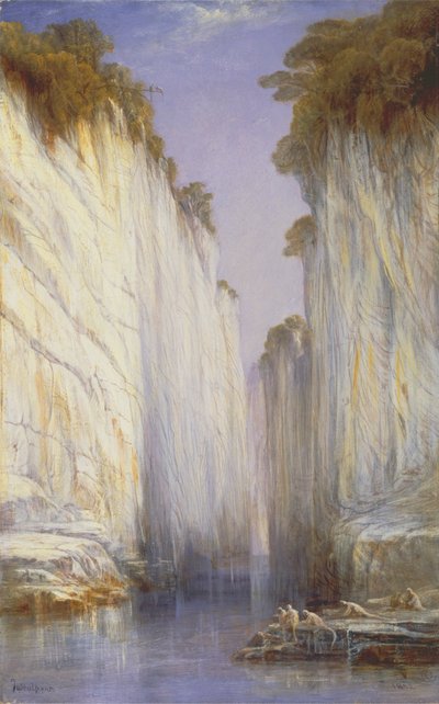 Las rocas de mármol - Nerbudda Jubbolpore de Edward Lear