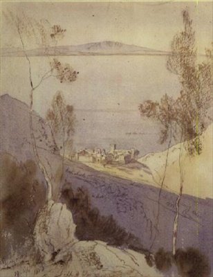 El Monasterio de Esphigmenou de Edward Lear
