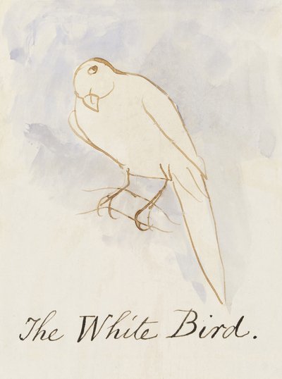 El Pájaro Blanco, de Dieciséis Dibujos de Pájaros Cómicos de Edward Lear