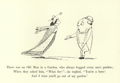 Había un anciano en un jardín, que siempre pedía perdón a todos de Edward Lear