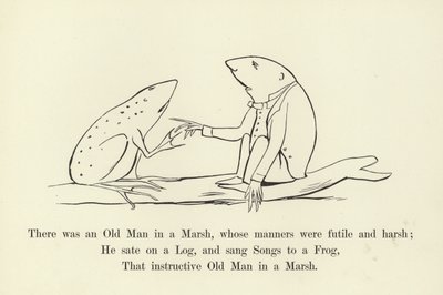 Había un Viejo en un Pantano, cuyos modales eran fútiles y duros de Edward Lear