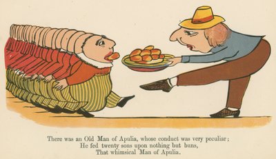 Había un anciano de Apulia, cuya conducta era muy peculiar, de 