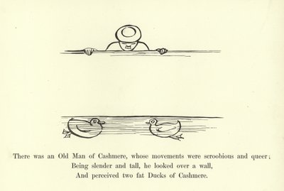 Había un anciano de Cachemira, cuyos movimientos eran extraños y curiosos de Edward Lear