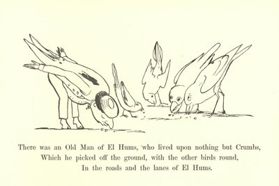 Había un viejo de El Hums, que vivía solo de migas de Edward Lear