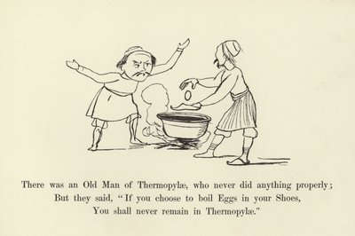 Había un anciano de las Termópilas, que nunca hizo nada correctamente de Edward Lear