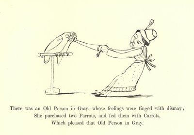 Había una Persona Mayor en Gris, cuyos sentimientos estaban teñidos de consternación de Edward Lear