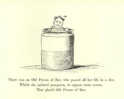 Había una anciana de Bar, que pasó toda su vida en un tarro de Edward Lear