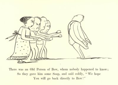 Había una persona mayor de Bow, a quien nadie conocía de Edward Lear