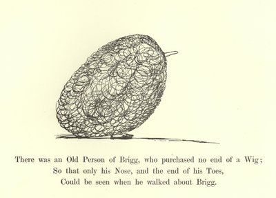 Había una Persona Mayor de Brigg, que compró un sinfín de pelucas de Edward Lear
