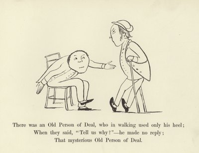 Había una persona mayor de Deal, que al caminar solo usaba su talón de Edward Lear