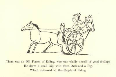 Había una persona mayor de Ealing, que carecía totalmente de buenos sentimientos de Edward Lear