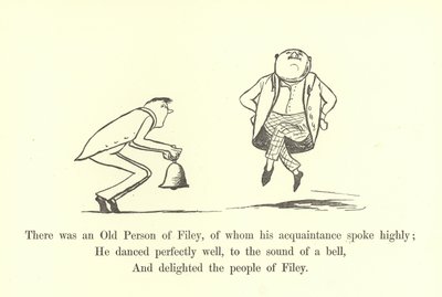 Había una persona mayor de Filey, de quien sus conocidos hablaban muy bien de Edward Lear