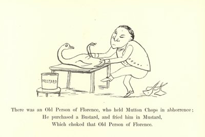 Había una Vieja Persona de Florencia, que aborrecía las Chuletas de Cordero de Edward Lear