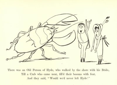 Había una vieja persona de Hyde, que caminaba por la orilla con su novia de Edward Lear