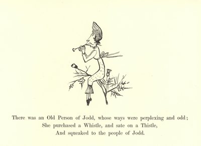 Había una persona mayor de Jodd, cuyos modos eran desconcertantes y extraños de Edward Lear