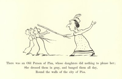 Había una anciana de Pisa, cuyas hijas no hacían nada para complacerla de Edward Lear