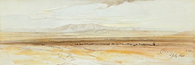 Dos vistas de Tebas de Edward Lear