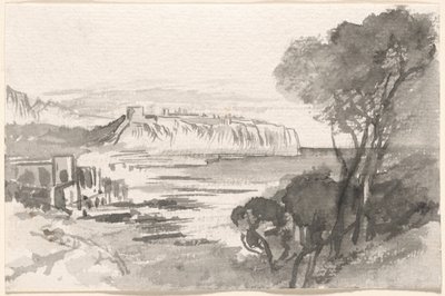 Vista a través de una Bahía Mónaco, 1884-1885 de Edward Lear