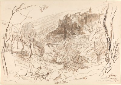 Vista de Ceriana de Edward Lear