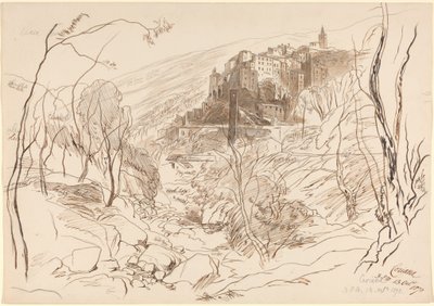 Vista de Ceriana de Edward Lear