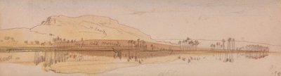 Vista sobre el Nilo de Edward Lear