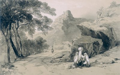 Vistas de Roma y sus Alrededores: Cervara en el Distrito de Subiaco de Edward Lear