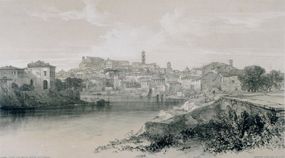 Vistas de Roma y sus Alrededores: Roma desde Vía Porta San Paolo de Edward Lear