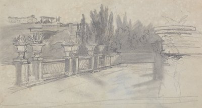 Villa Torlania, antigua Villa Conti, Erascati de Edward Lear