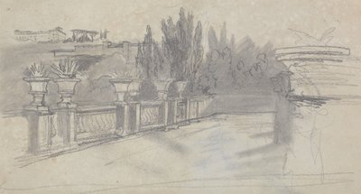 Villa Torlania, antes conocida como Villa Conti, Erascati de Edward Lear