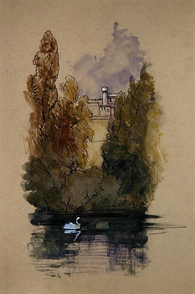 Castillo de Warwick de Edward Lear