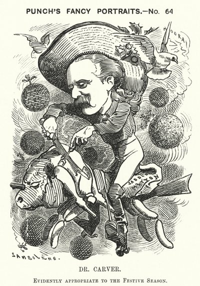 Dr Carver (grabado) de Edward Linley (after) Sambourne