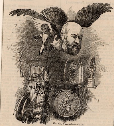 Algernon Borthwick, primer Barón Glenesk (1830-1908) de Edward Linley Sambourne