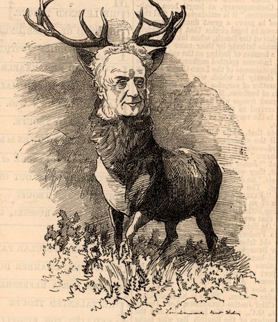 Caricatura de Walter Francis Scott de Edward Linley Sambourne