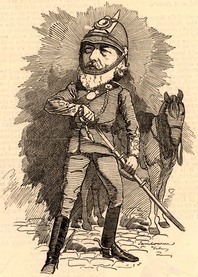 Frederick Lord Leighton en uniforme militar de Edward Linley Sambourne