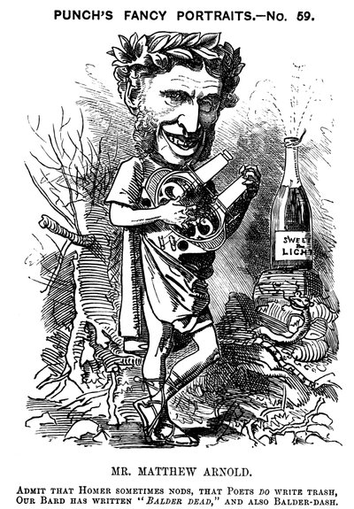 Matthew Arnold, poeta, crítico y educador británico de Edward Linley Sambourne
