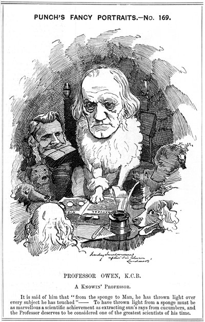 Richard Owen, zoólogo inglés, 1884 de Edward Linley Sambourne