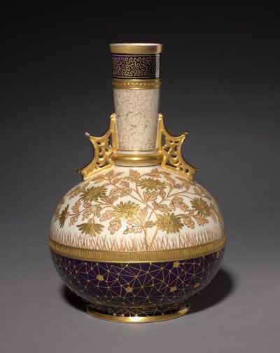 Jarrón, hecho por Faience Manufacturing Company, EE.UU., c.1884-1887 de Edward Lycett